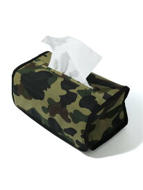 A BATHING APE 1ST CAMO TISSUE COVER M ア ベイシング エイプ インテリア・生活雑貨 その他のインテリア・生活雑貨 グリーン イエロー【送料無料】