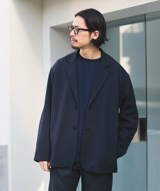 B:MING by BEAMS 【ストレッチ・接触冷感】B:MING by BEAMS / ダブルフェイス 梨地 イージー ジャケット(セットアップ対応) 24SS 新生活 通勤通学 ビーミング ライフストア バイ ビームス ジャケット・アウター テーラードジャケット・ブレザー グレー ブラック 【送料無料】