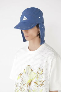 and wander GRAMICCI × and wander brushed nylon sunshade cap �A���h�����_�[ �X�q ���̑��̖X�q �O���[ �u���[�y���������z