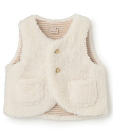 【SALE／20%OFF】petit main 【抗菌防臭】ボアベスト ナルミヤオンライン マタニティウェア・ベビー用品 ベビートップス ピンク ベージュ ホワイト