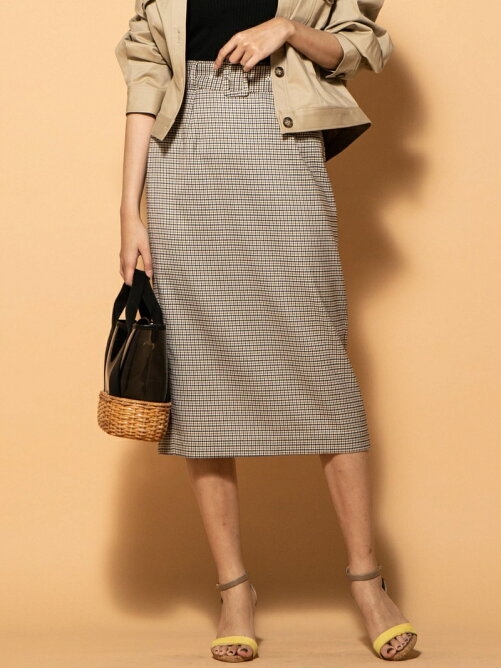 Vicky Web別注 ベルト付きチェックタイトスカート Rakuten Fashion 楽天ファッション 旧楽天ブランドアベニュー Af35