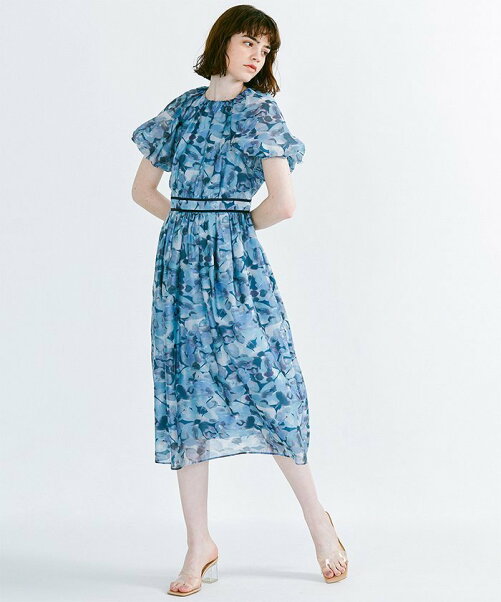 Lanvin En Bleu オーガンジーフラワープリントワンピース Rakuten Fashion 楽天ファッション 旧楽天ブランドアベニュー Cg65