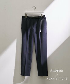 ADAM ET ROPE' HOMME 《別注》【GRAMICCI / グラミチ】FLANNEL STRETCH SLIM SLACKS アダムエロペ パンツ その他のパンツ ブラック カーキ ネイビー【送料無料】