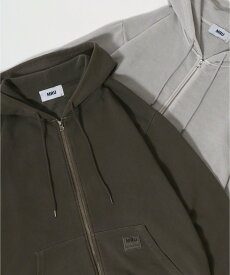 【SALE／36%OFF】MRU パーカー メンズ フルジップ 裏毛 無地 ピクメント 加工 ヴィンテージ風 マルカワ トップス パーカー・フーディー ブラウン ブラック グレー【送料無料】