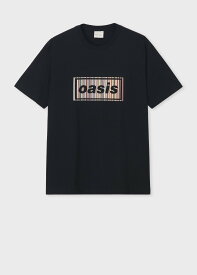 【SALE／70%OFF】Paul Smith Paul Smith × Oasis シグネチャーストライプロゴ Tシャツ ポール・スミス トップス カットソー・Tシャツ ブラック ホワイト【送料無料】