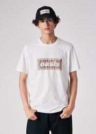 【SALE／70%OFF】Paul Smith Paul Smith × Oasis シグネチャーストライプロゴ Tシャツ ポール・スミス トップス カットソー・Tシャツ ブラック ホワイト【送料無料】
