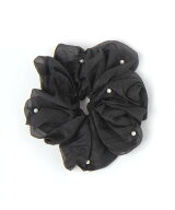 LAKOLE ウィンクルパールシュシュ[一部店舗限定アイテム] ラコレ ヘアアクセサリー ヘアゴム ブラック