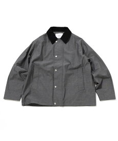 417 EDIFICE CHAMBRAY / シャンブレー 2LAYERS ブルゾン フォーワンセブン エディフィス ジャケット・アウター ナイロンジャケット ブラック ベージュ ブルー【送料無料】