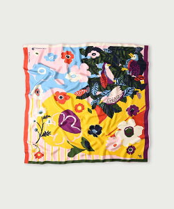 45R �V���N�̃A�l���l�o�[�h���C�~ �t�H�[�e�B�t�@�C�u�A�[�� �t�@�b�V�����G�� �X�J�[�t�E�o���_�i �u���[ �s���N �O���[�� �C�G���[ �I�����W�y���������z