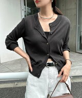 【SALE／10%OFF】andme UVカット 接触冷感 コンパクト シアー カーディガン アンドミー トップス カーデ…