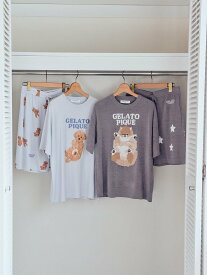 gelato pique 【ONLINE限定】【HOMME】ドッグジャガードプルオーバー&ハーフパンツセット ジェラートピケ トップス スウェット・トレーナー ベージュ グレー【送料無料】