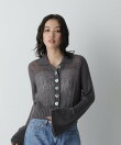 「STEVELOUR」アルパカ混フラワースリーブガーデ