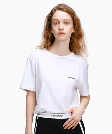Calvin Klein Underwear (W)【公式ショップ】 カルバンクライン ショートスリーブ クルーネック Tシャツ Calvin Klein Underwear QS6890 カルバン・クライン トップス カットソー・Tシャツ ホワイト【送料無料】