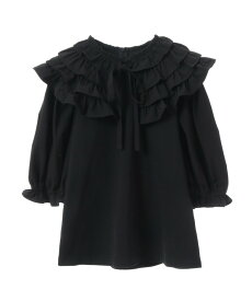 【SALE／40%OFF】Candy Stripper FRILL COLLAR TOPS キャンディストリッパー トップス カットソー・Tシャツ ブラック【送料無料】