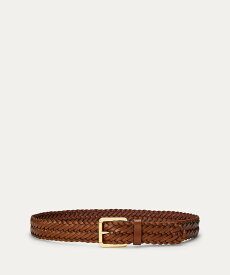 LAUREN RALPH LAUREN ブレーデッド ヴァケッタ レザー ベルト ラルフローレン ファッション雑貨 ベルト ブラウン【送料無料】