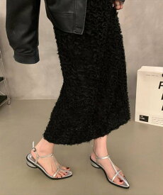 La-gemme クロスストラップ ポインテッドトゥサンダル ラジュール シューズ・靴 サンダル ゴールド ブラック シルバー ホワイト レッド【送料無料】