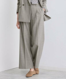 【SALE／30%OFF】INDIVI 【洗える/セットアップ可能】凹凸ストレッチ素材ストレートパンツ インディヴィ パンツ その他のパンツ ブラック【送料無料】