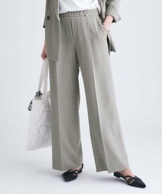 【SALE／60%OFF】INDIVI 【洗える/セットアップ可能】凹凸ストレッチ素材ストレートパンツ インディヴィ パンツ その他のパンツ ブラック【送料無料】