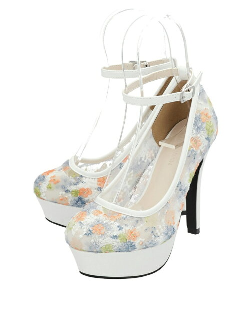 Mafmof Miminypiminy レースデザインストラップパンプス Rakuten