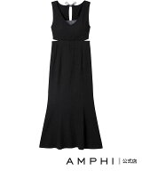 【SALE／19%OFF】AMPHI AMPHI 【MERCURYDUO*AMPHI】 カップ付きサイドカットアウトマーメイドワンピース …
