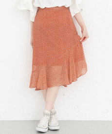 【SALE／50%OFF】KBF KBF+ イレギュラーヘムフリルスカート∴ ケービーエフ スカート その他のスカート ブルー レッド オレンジ