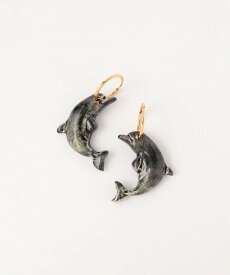 【SALE／30%OFF】UNITED ARROWS green label relaxing ＜LEVENS JEWELS＞ DOLPHIN HOOPS ピアス ユナイテッドアローズ アウトレット アクセサリー・腕時計 ピアス ブラック ブルー【送料無料】