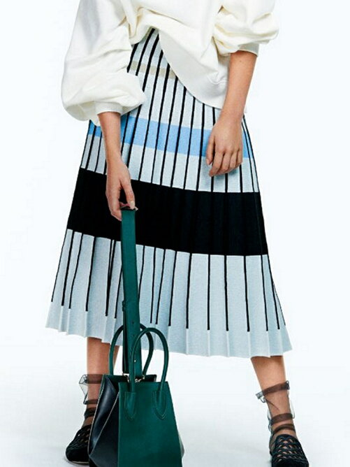 Fray I D プリーツボーダーニットスカート Rakuten Fashion 楽天 Fray I D プリーツボーダーニットスカート Rakuten Fashion 楽天