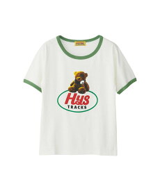 HYSTERIC GLAMOUR HYS TRACKS Tシャツ ヒステリックグラマー トップス カットソー・Tシャツ ホワイト グリーン ブラック【送料無料】