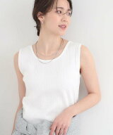 【SALE／10%OFF】SHOO・LA・RUE 【前後2WAY/洗濯機可/S-LL】毎日のお供に ランダムテレコタンクトップ シ…