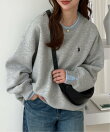 【U.S.POLO.USSN】レイヤード風配色スウェット