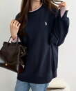 【U.S.POLO.USSN】レイヤード風配色スウェット