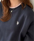 【U.S.POLO.USSN】レイヤード風配色スウェット