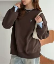 【U.S.POLO.USSN】レイヤード風配色スウェット