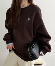【U.S.POLO.USSN】レイヤード風配色スウェット