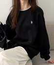 【U.S.POLO.USSN】レイヤード風配色スウェット