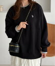 【U.S.POLO.USSN】レイヤード風配色スウェット