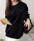 【U.S.POLO.USSN】レイヤード風配色スウェット