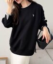 【U.S.POLO.USSN】レイヤード風配色スウェット