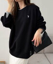 【U.S.POLO.USSN】レイヤード風配色スウェット