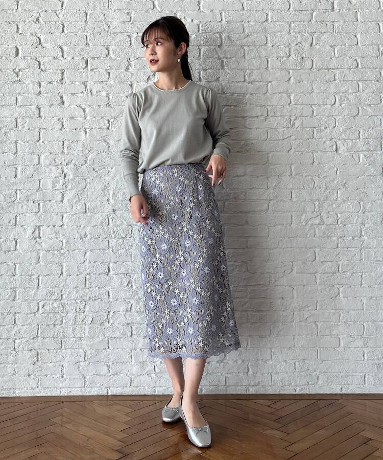 【ポケットな】 Couture Brooch｜フルールケミカルレーススカート | Rakuten Fashion(ファッション／旧ブランドアベニュー)GN1592 ウエストゴ