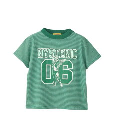 HYSTERIC GLAMOUR NUMBER 6 ショート丈Tシャツ ヒステリックグラマー トップス カットソー・Tシャツ グリーン ブラウン ブラック【送料無料】