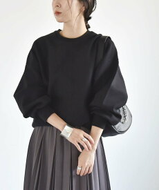 quaranciel 《一部追加予約》quaranciel:＜洗濯機可能＞ポンチ ベーシック コンパクト スウェット シップス トップス スウェット・トレーナー ブラウン レッド ブラック グレー ブルー【送料無料】