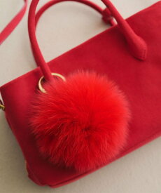 【SALE／30%OFF】UNITED ARROWS ファー ポンポン チャーム ユナイテッドアローズ ファッション雑貨 チャーム・キーチェーン ブラック ピンク ベージュ グレー レッド イエロー