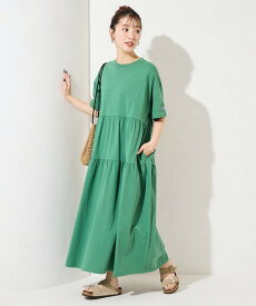Champion 限定展開 別注ティアード切り替えワンピース Champion チャンピオン 限定 フリークスストア ワンピース・ドレス ワンピース ホワイト ネイビー グリーン ブラック【送料無料】