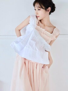 SNIDEL �G���u���C�_���[�g�b�v�X �X�i�C�f�� �g�b�v�X �V���c�E�u���E�X �z���C�g �s���N �l�C�r�[�y���������z