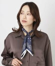 MACKINTOSH PHILOSOPHY(マッキントッシュ フィロソフィー) 幾何柄 シルクスカーフ