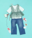 GOODデニムフレアパンツ/100-120cm展開/1051824