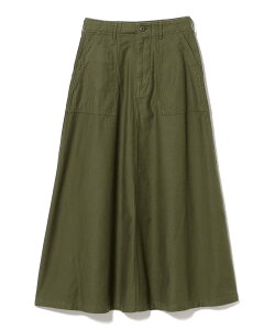 BEAMS BOY orSlow / US ARMY FATIGUE SKIRT �r�[���X �E�C���� �X�J�[�g �����O�E�}�L�V�X�J�[�g �O���[���y���������z