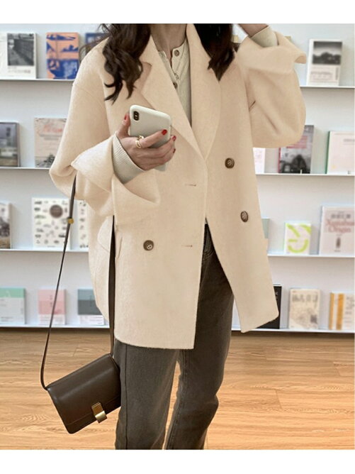 Grandeir ショート丈オーバーサイズpコート Rakuten Fashion 楽天ファッション 旧楽天ブランドアベニュー Cb7593