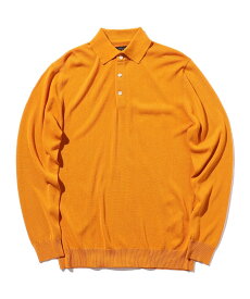 BEAMS PLUS Knit Polo 12G ビームス メン トップス ポロシャツ レッド ベージュ ブラック ブルー ネイビー グリーン イエロー オレンジ ブラウン カーキグリーン【送料無料】